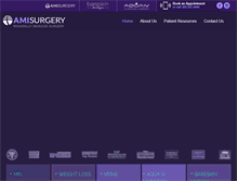 Tablet Screenshot of amisurgery.com